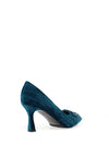Kate Appleby Tawtan Velvet Embellished Heels, Turquoise