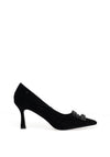 Kate Appleby Tawtan Velvet Embellished Heels, Black