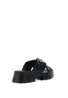Kate Appleby Wembley Faux Leather Quilted Sliders, Schwarz