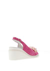 Kate Appleby Zetland Beaded Wedge Sandals, Magenta