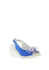 Kate Appleby Zetland Beaded Wedge Sandals, Pacific Blue