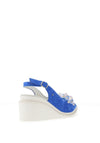 Kate Appleby Zetland Beaded Wedge Sandals, Pacific Blue