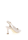 Kate Appleby Denham Faux Patent Sling Back Heel, Off White