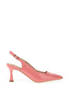 Kate Appleby Denham Faux Patent Sling Back Heel, Pink