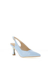 Kate Appleby Denham Faux Patent Sling Back Heel, Blue