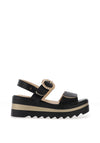 Kate Appleby Multi Strap Platform Sandals, Black