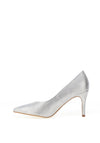 Kate Appleby Morpeth Pointed Toe Court Shoe, Silver
