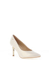 Kate Appleby Morpeth Pointed Toe Court Shoe, Pearl White