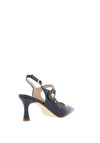 Kate Appleby Parciau Faux Patent Sling Back Heel, Navy