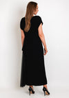 Kate Cooper Peplum Mesh Sash Maxi Dress, Black