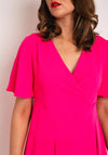 Kate Cooper Mock Wrap Midi Dress, Pink