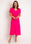 Kate Cooper Ruched Bodice A-Line Maxi Dress, Watermelon Pink