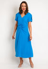 Kate Cooper Ruched Bodice A-Line Maxi Dress, Damson Blue