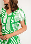 Kate Cooper Geometrical Print A-Line Midi Dress, Apple