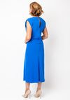 Kate Cooper Gathered Waist Aline Midi Dress, Blue