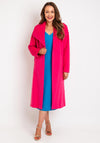 Kate Cooper Belted Waist Long Coat, Pink