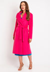 Kate Cooper Belted Waist Long Coat, Pink