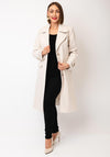 Kate Cooper Wool Blend Classic Coat, Beige