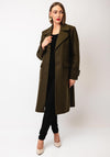 Kate Cooper Wool Blend Classic Coat, Green