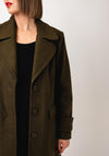 Kate Cooper Wool Blend Classic Coat, Green