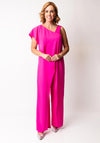 Kate Cooper Draped Wide Leg Jumpsuit, Pink