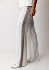 Kate Cooper Side Stripe Wide Leg Trousers, White