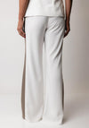 Kate Cooper Side Stripe Wide Leg Trousers, White