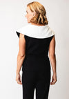 Kate Cooper Off The Shoulder Tailored Top, Black & White