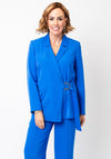 Kate Cooper Belted Blazer, Blue