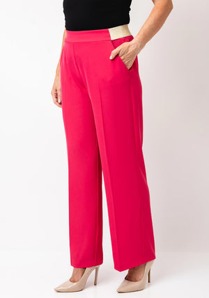 Kate Cooper Straight Leg Trousers, Pink