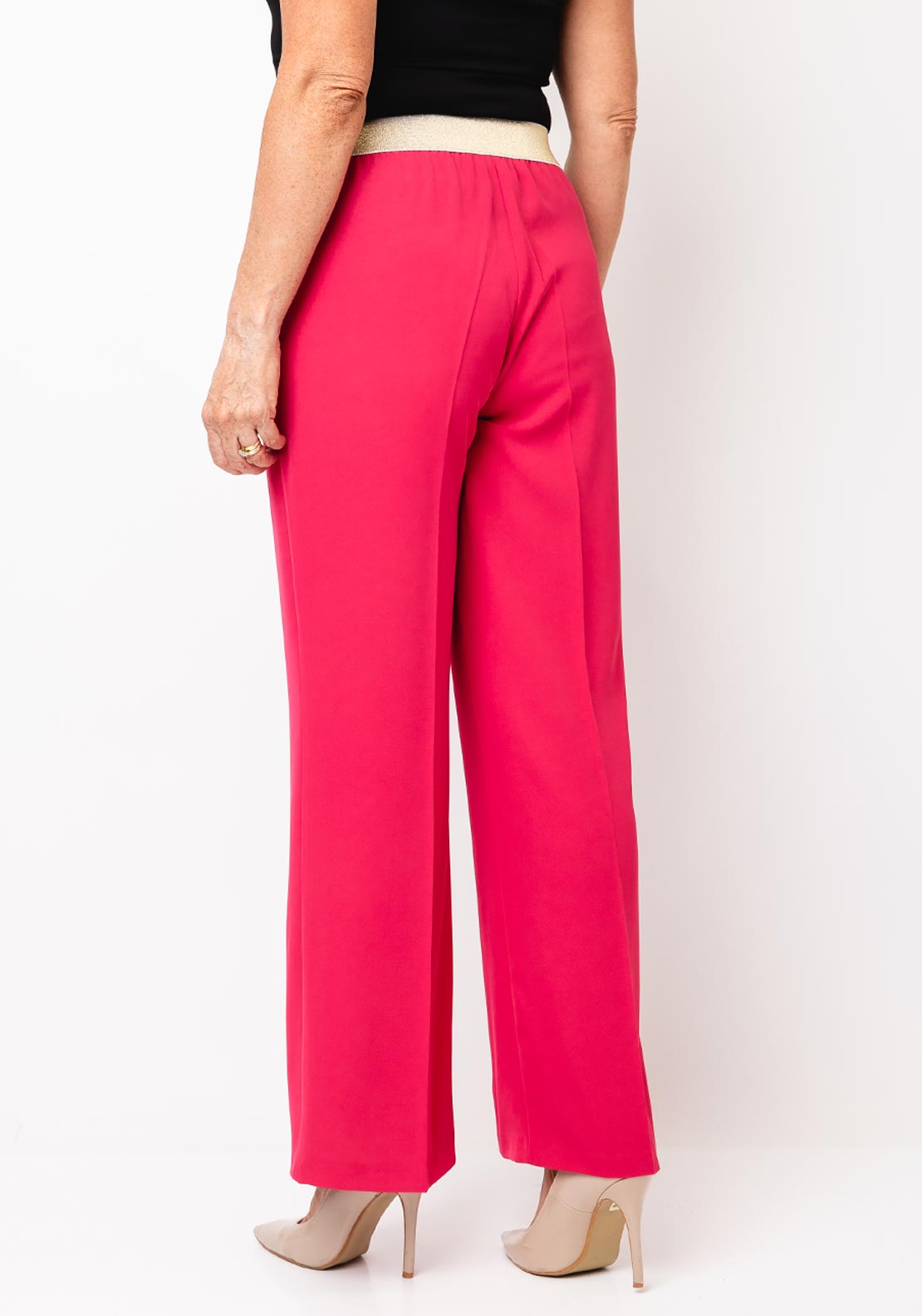 Kate Cooper Straight Leg Trousers, Pink