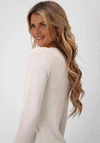 Kate & Pippa Margot Aline Rib Stretch Top, White