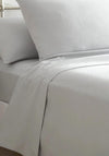 The Home Studio Brushed Cotton Flat Sheet, Silver