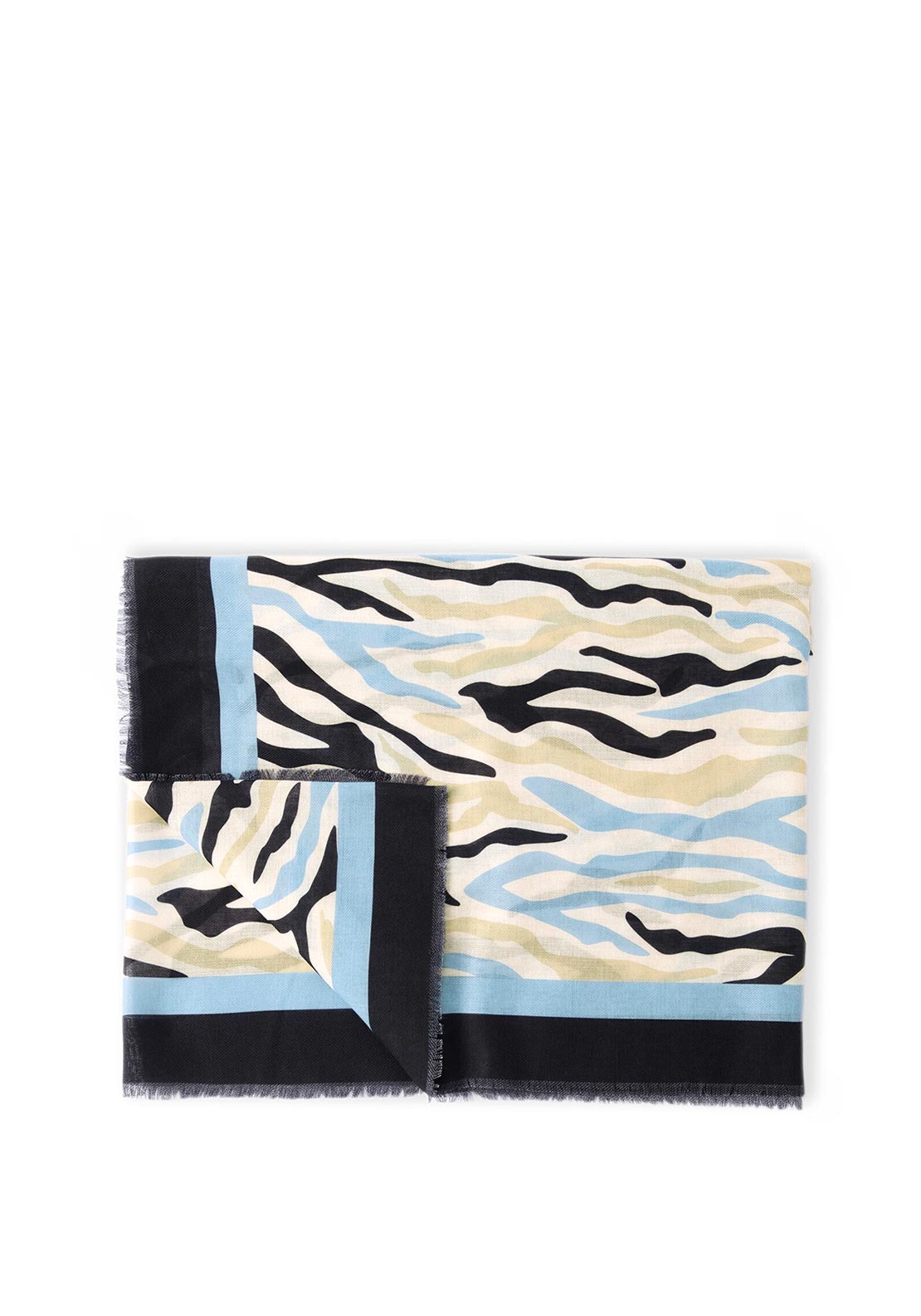 Katie Loxton Abstract Zebra Printed Scarf, Ecru