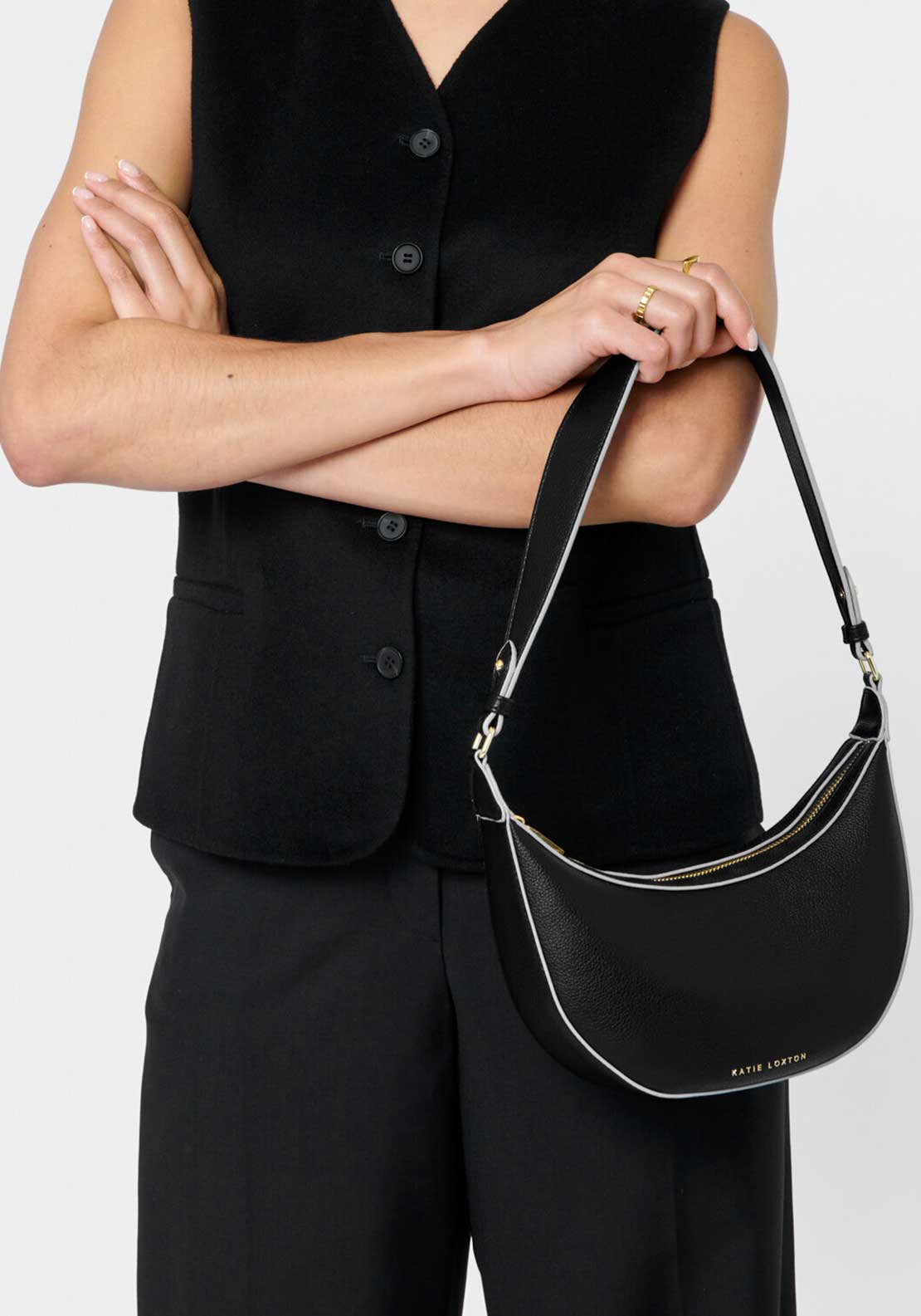 Katie Loxton Marni Shoulder Bag, Black