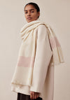 Katie Loxton Blanket Scarf, Off White & Blush