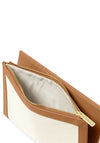 Katie Loxton Canvas Travel Documents Holder, Off White & Tan