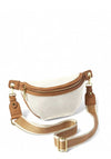 Katie Loxton Capri Canvas Belt Bag, Off White & Tan
