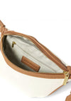 Katie Loxton Capri Canvas Belt Bag, Off White & Tan