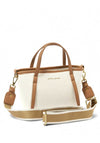 Katie Loxton Capri Canvas Mini Grab Bag, Off White & Tan
