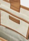 Katie Loxton Capri Canvas Large Tote Bag, Off White & Tan