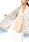 Katie Loxton Celestial Printed Scarf, Off White