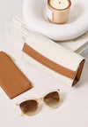 Katie Loxton Glasses and Card Holder Travel Case, Warm Tan
