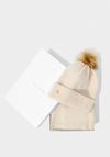 Katie Loxton Knitted Hat & Scarf Boxed Set, Eggshell