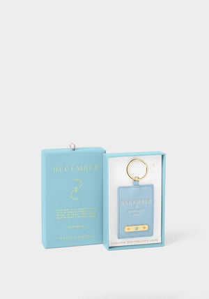 Katie Loxton Birthstone Keyring, December