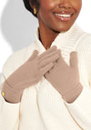 Katie Loxton Knitted Glove, Soft Tan