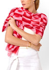 Katie Loxton Le Soleil Printed Scarf, Red