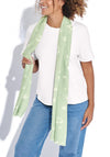 Katie Loxton Leopard Brush Stroke Scarf, Green