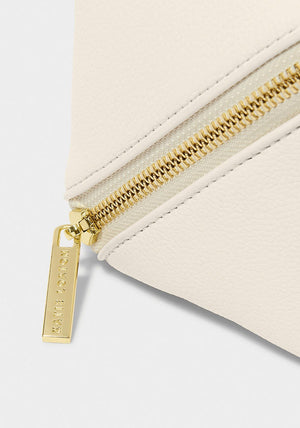Katie Loxton Large Makeup and Wash Bag, Off White