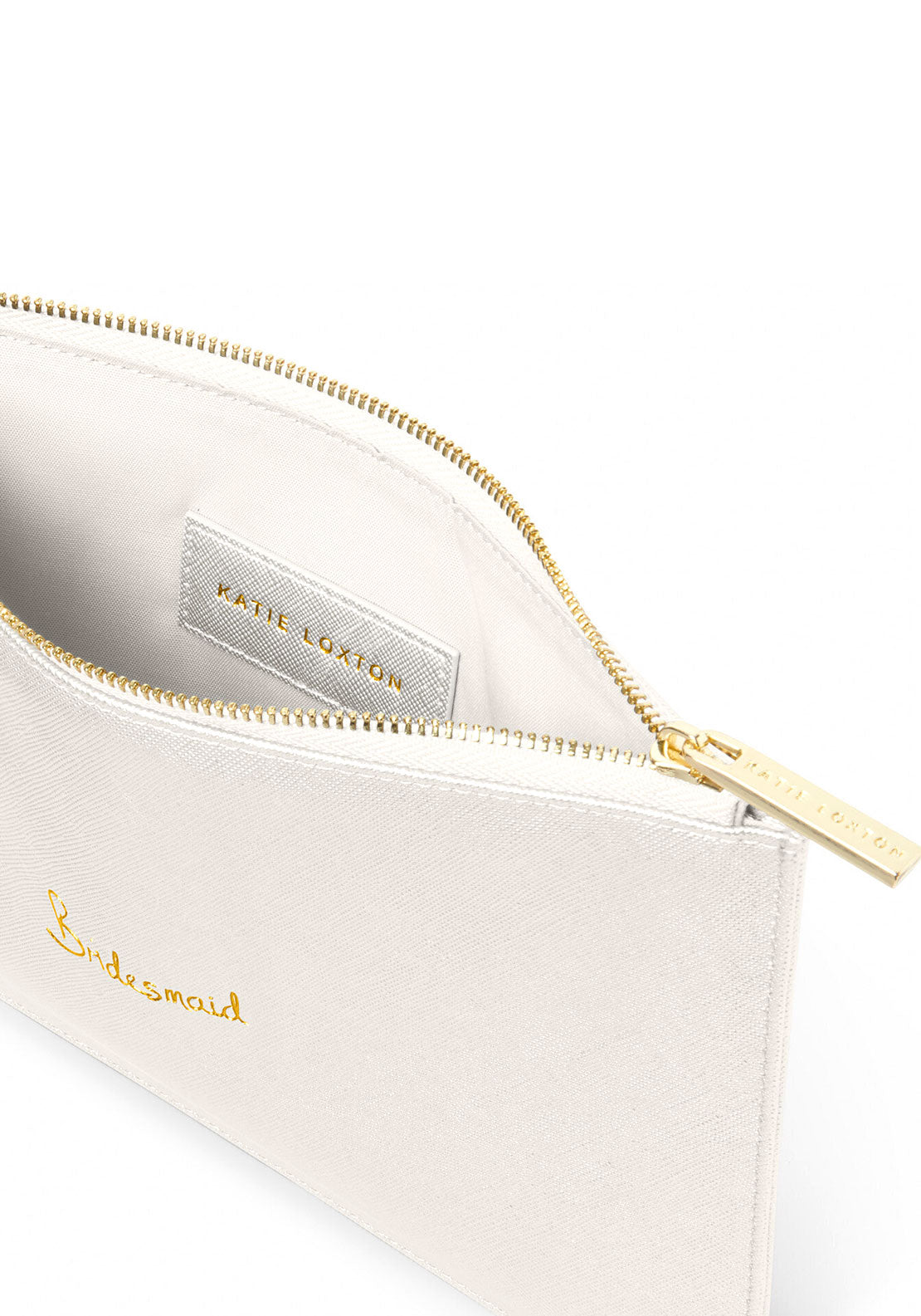 Katie Loxton Bridesmaid Perfect Pouch, Silver
